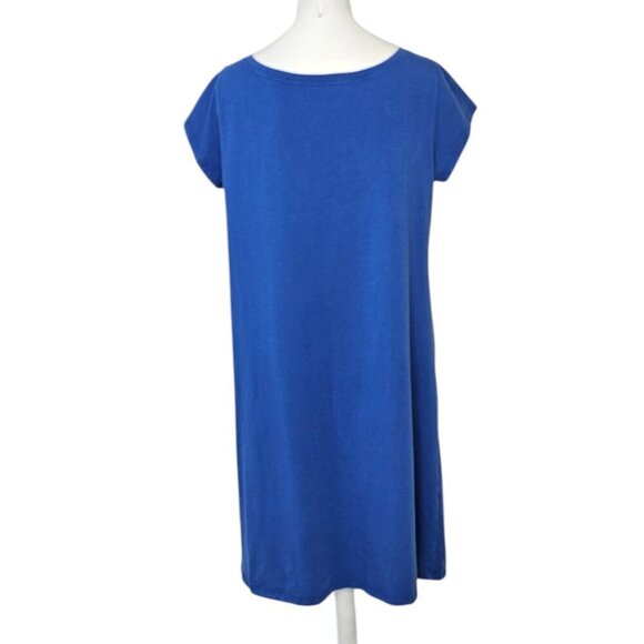 Eileen Fisher Womens Short Sleeve T-Shirt Dress, Basic, Casual, Size M - Picture 2 of 8